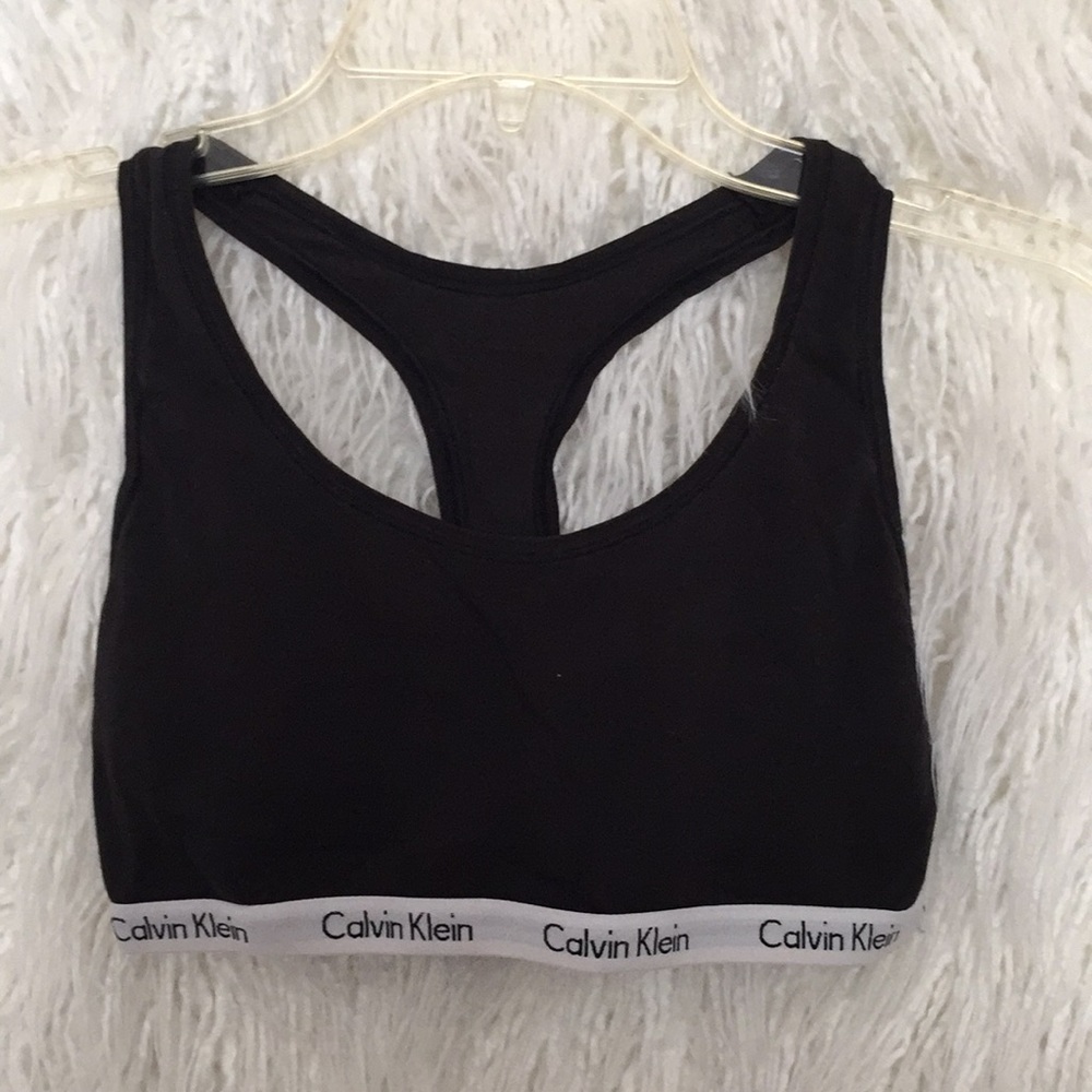 Calvin Kevin logo racerback sports bra